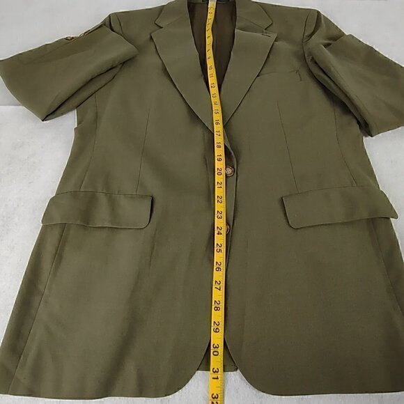 Walters and Hilman Southampton Olive Green Suit Jacket Size 43R - Picture 8 of 11